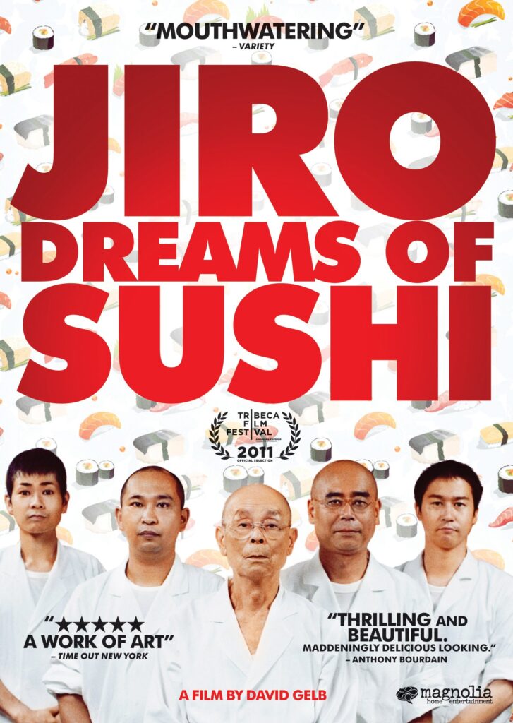 Jiro Ono preparando sushi no restaurante Sukiyabashi Jiro em Tóquio