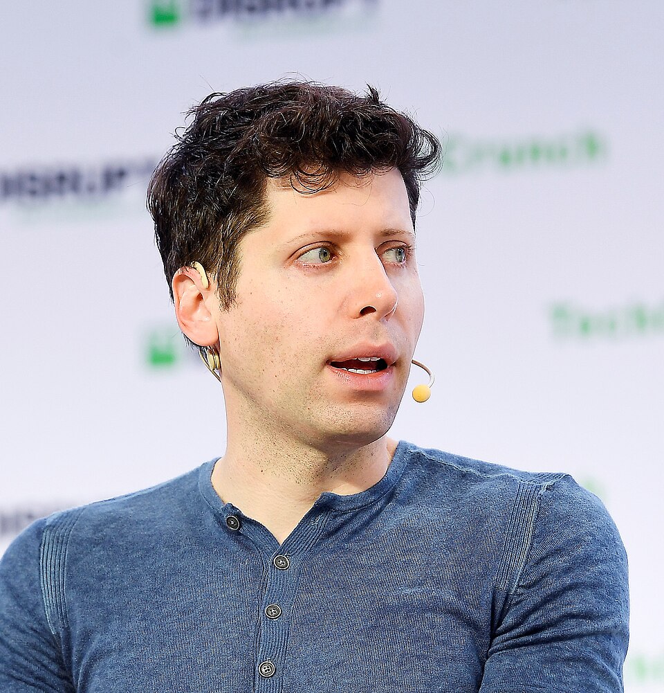  Sam Altman no evento TechCrunch San Francisco em outubro de 2019